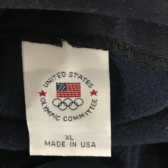 USA Olympics Men's Full Zip Up Navy Blue Jacket - Picture 5 of 6
